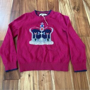 Mini Boden Crown Sweater Size 7-8Y